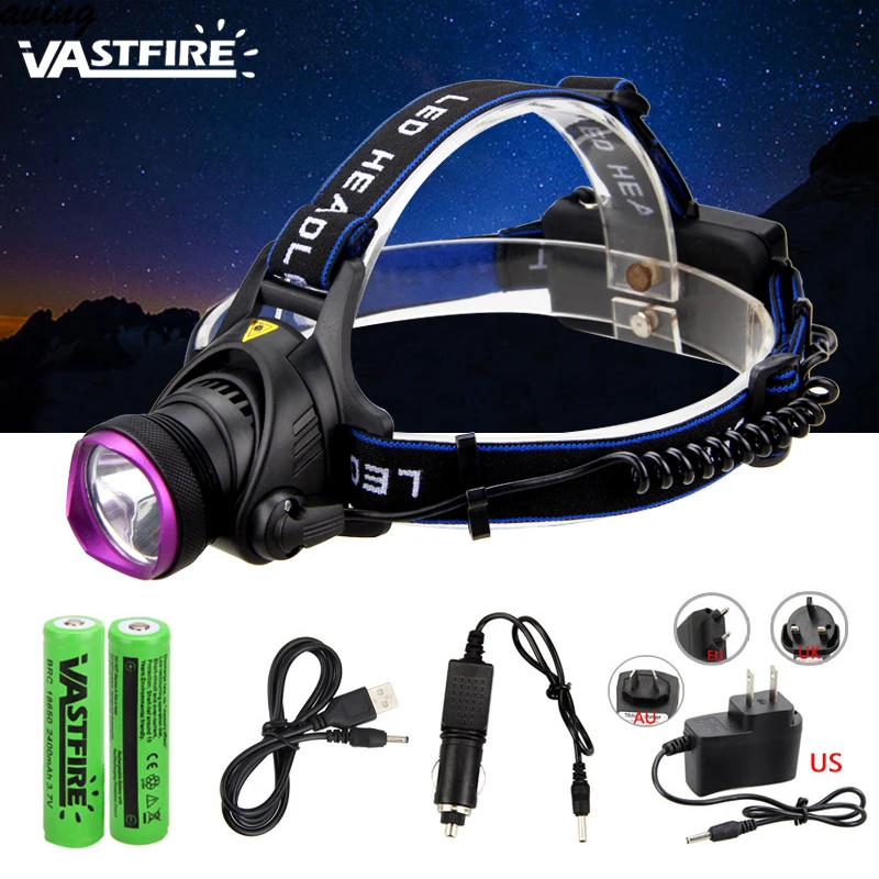 

USB Rechargeable 3 Switch Mode Aluminum alloy 800 Lm XM-L XML T6 LED Headlamp Headlight Waterproof Outdoor Head Torch
