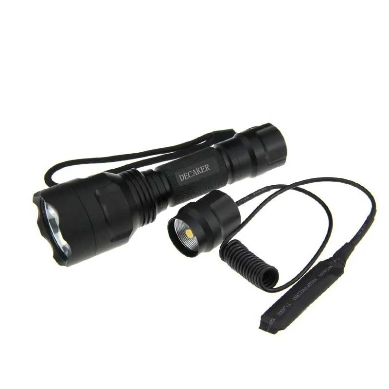Декокер 100% тактический фонарь CREE X L T6 5 режимов светодиодный для охоты велосипеда