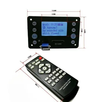 

DC 12V digital LCD Lyric Show Bluetooth MP3 Decoder board Audio Player FM Radio Song AUX car WAV WMA SD/MMC