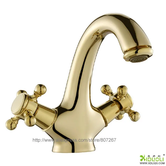 Modern Gold Faucet bathroom faucets antique golden bathroom taps Free