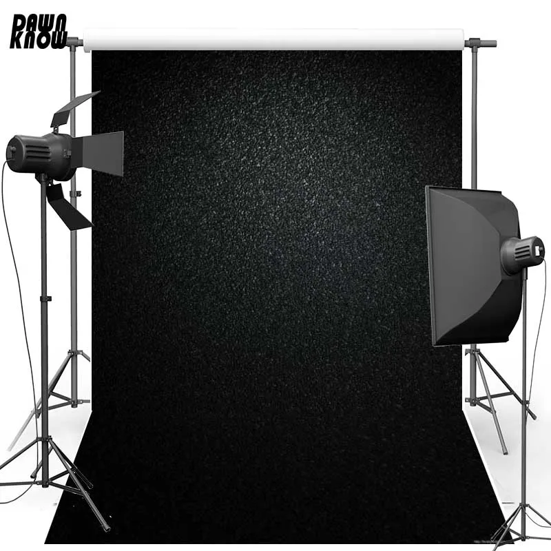 DAWNKNOW Vinyl Photography Background Black Concrete Wall Vinyl