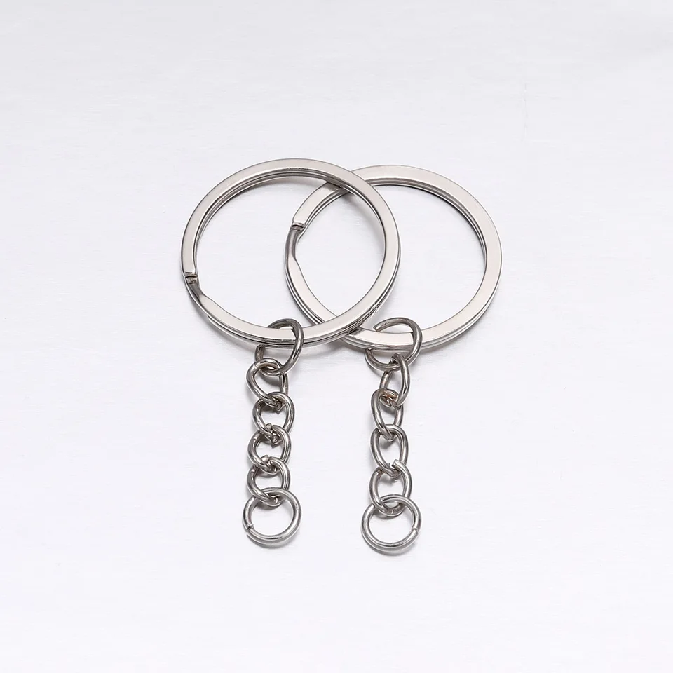 30 Catene Portachiavi A Coda Di Topo Argento – Per Creare Ciondoli, Charm E Accessori Fai Da Te, 65 Mm