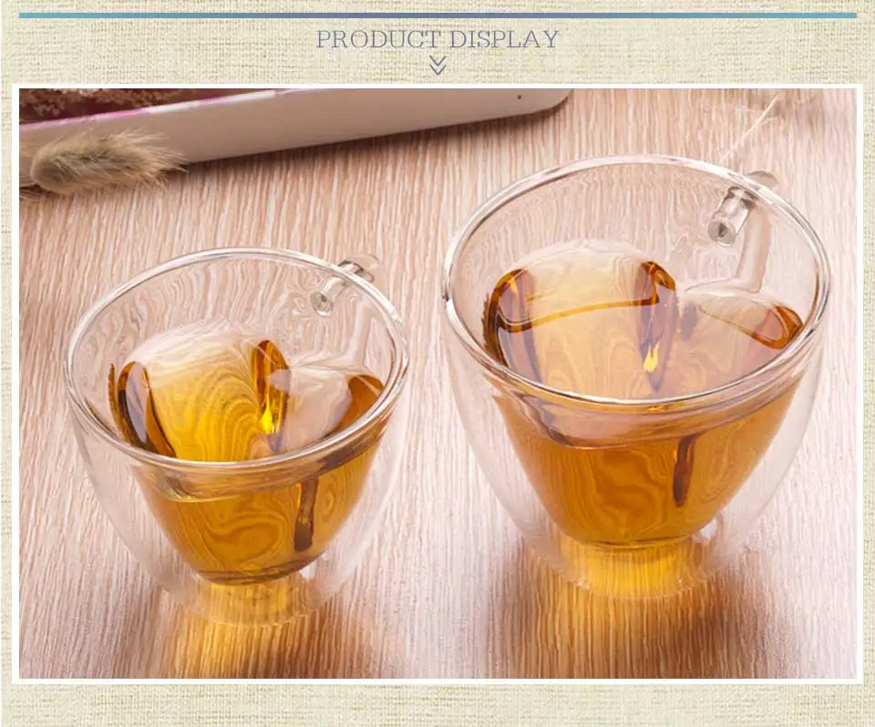 180ml240ml Heart Love Shaped Double Wall Glass Mug Resistant China Tea Mug Double Glass CoffeeTeaCuteTravel Cups And Mugs (6)