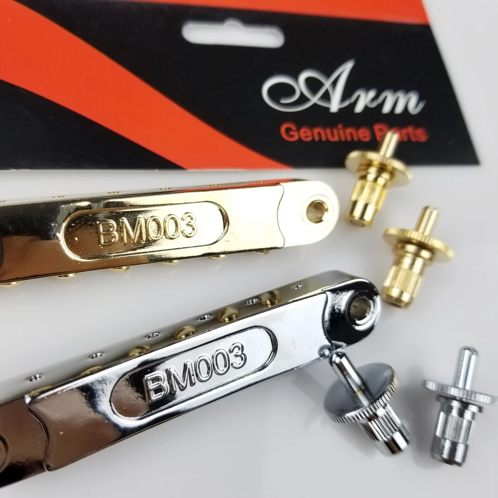 Preise Chrom Silber Gold Tune O Matic Roller Sattel Elektrische Gitarre Brücke Für LP SG Gitarre (post loch 4,2 MM) MADE IN KOREA