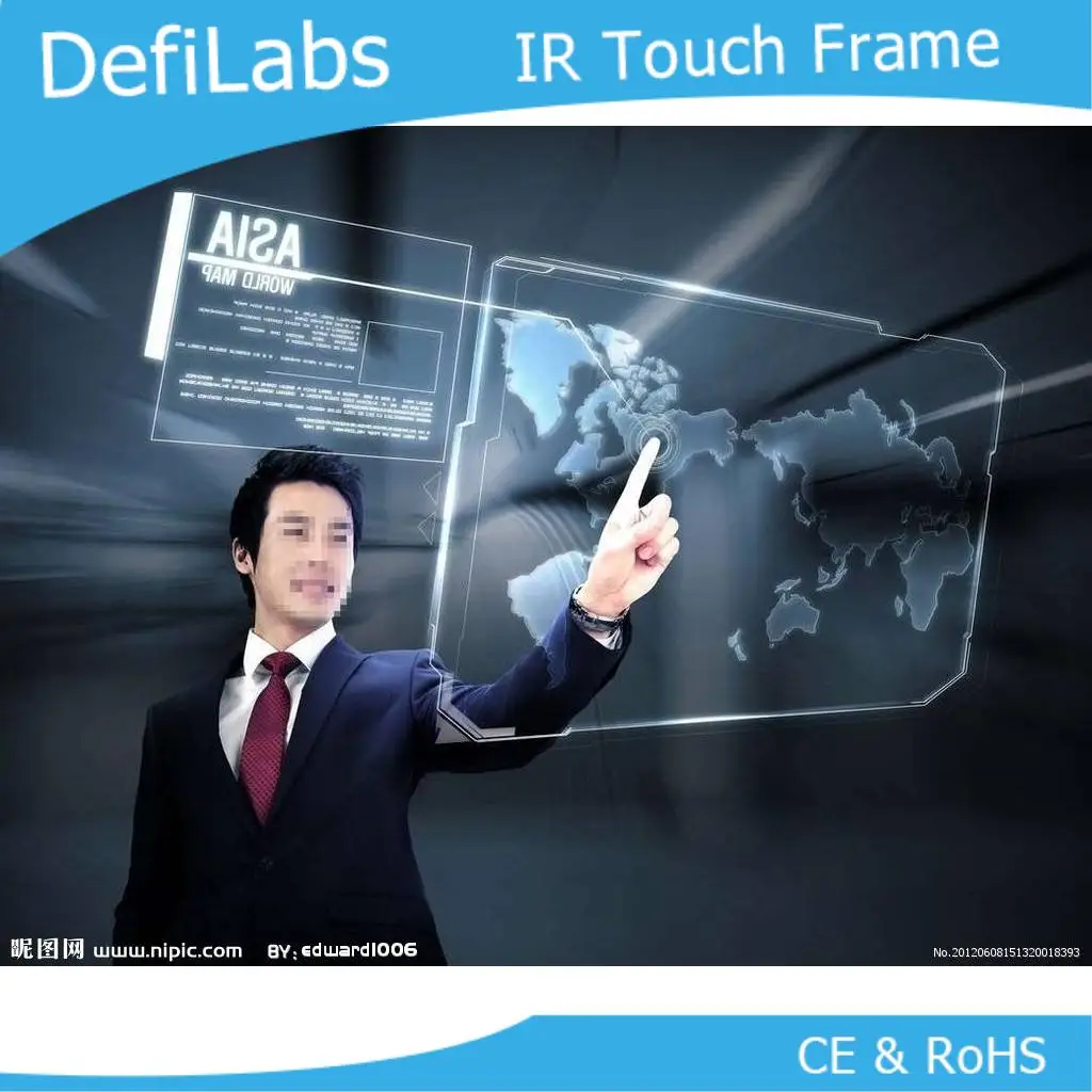 

DefiLabs 10 points 70" Infrared Touch Screen frame, 16:9 format for advertising