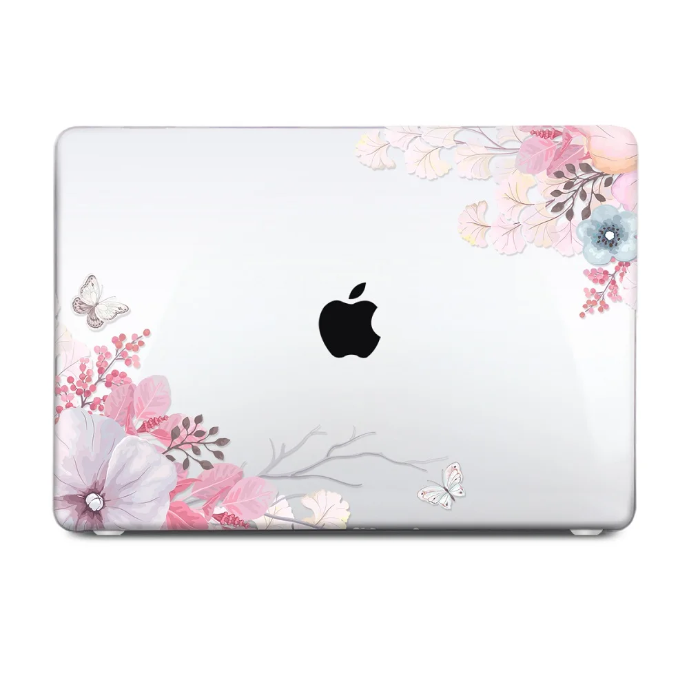 Skup Bardzo ciężko kryształowa kwiatowa etui na macbooka Air 11 12 air 13 A1932 retina 13 pro 13.3 15 16 touch bar A2141 kwiaty etui na laptopa rękaw