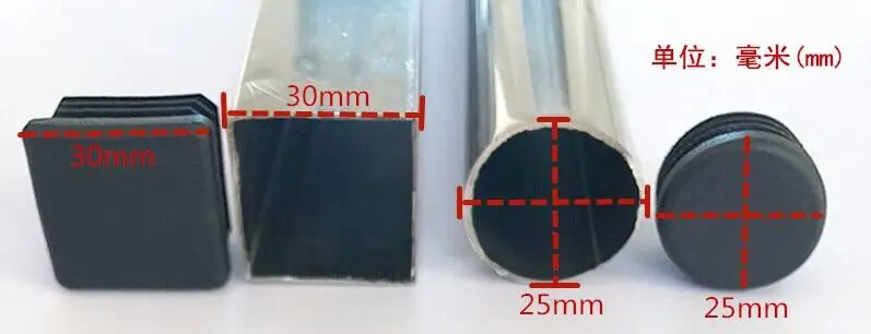 10 шт. стальные квадратные трубы заглушки пластиковые ножки для мебели отверстие пылезащитный чехол для стула заглушка противоскользящие ножки защитная накладка оборудование