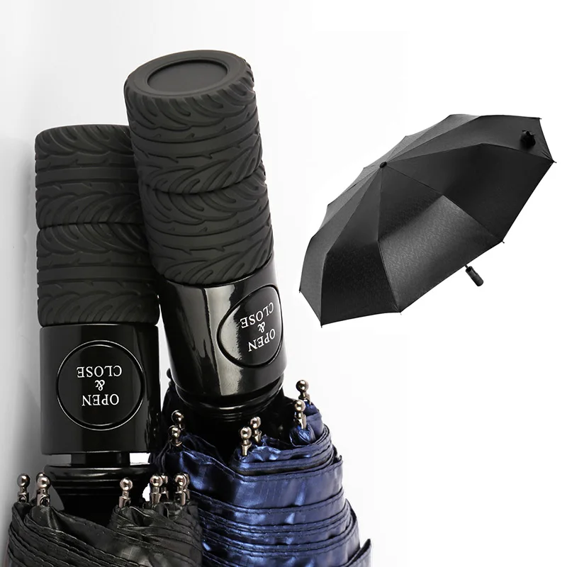 Black Windproof Long Straight Strong Modern Top Quality Handle Rain Stick Auto Men Business Outdoor Folding Umbrella Gift Z608 | Дом и сад
