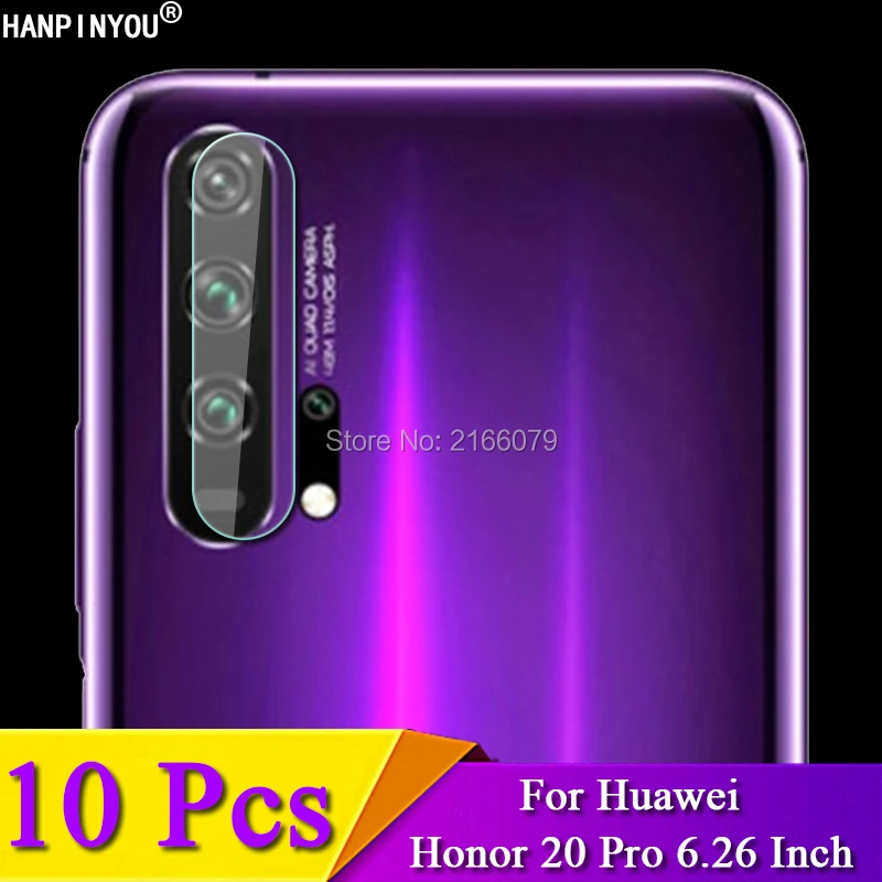 

10 Pcs/Lot For Huawei Honor 20 Pro 6.26" Clear Rear Camera Lens Protective Protector Cover Soft Tempered Glass Film Guard