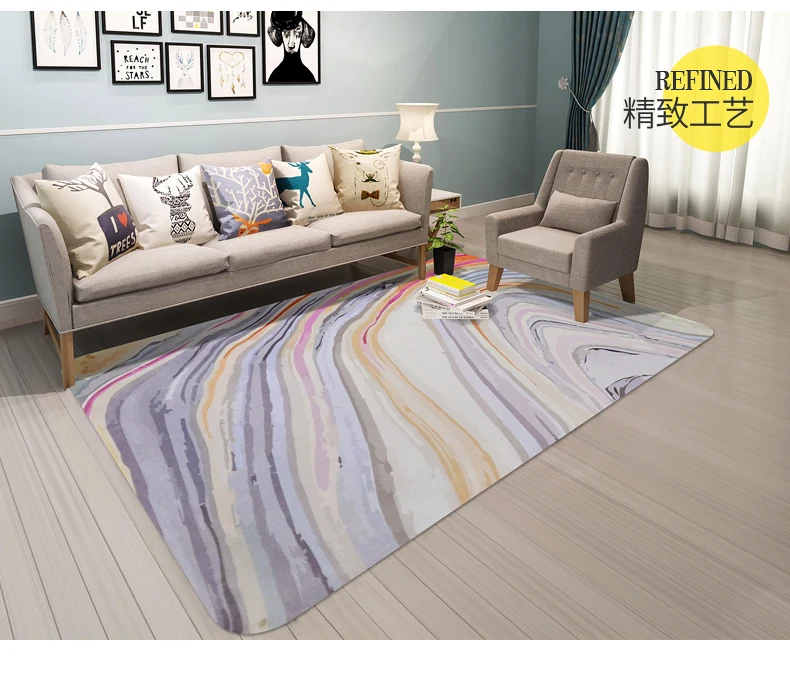 Креативные мраморные полосы ковры и коврики для гостиной спальни декоративный коврик Диванный кофейный столик пол прикроватный коврик Домашний мягкий ковер