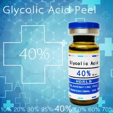 Гликолевая кислота 40% кожи кожуры для удаления акне bady Exfoliator закупоренные поры тусклый кожи ткань морщин Сыворотка купероза растения Патчи от акне
