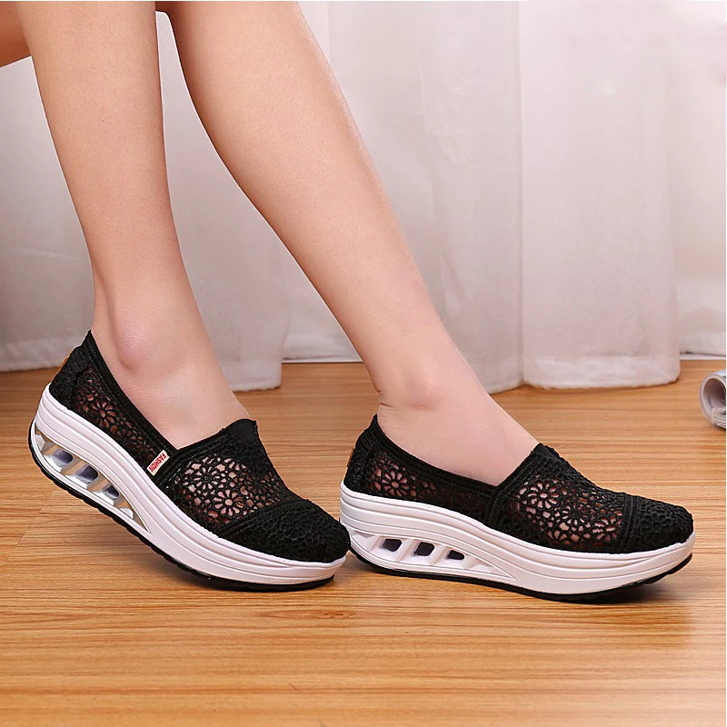 Женская обувь на вулканизированной подошве дышащая танкетке 2018|shoes for|shoes for womenshoes