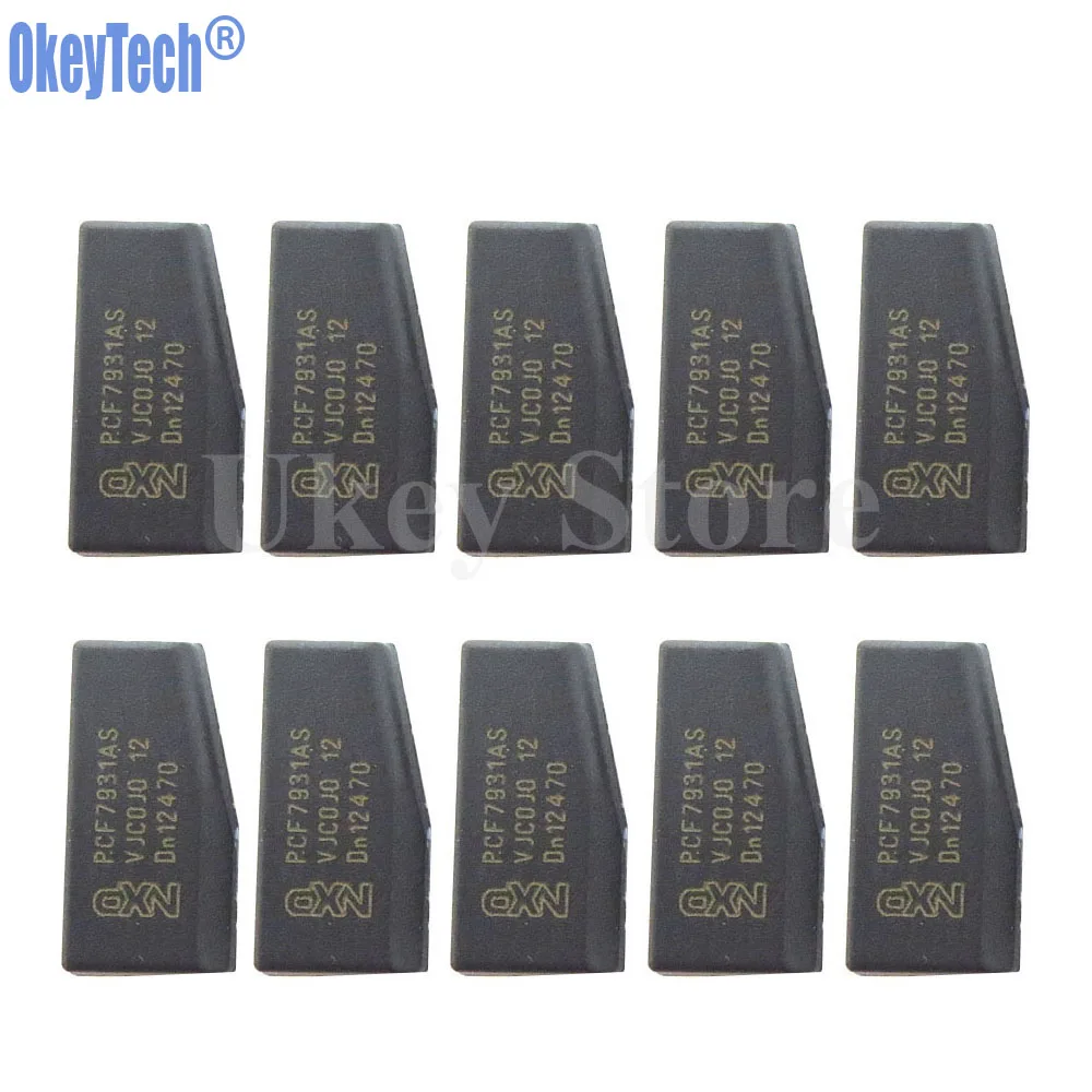 

OkeyTech 10PCS/LOT Original Car Key Chip ID73 PCF7931AS Transponder Chip for Mercedes Benz MB for BMW Top Quality Free Shipping