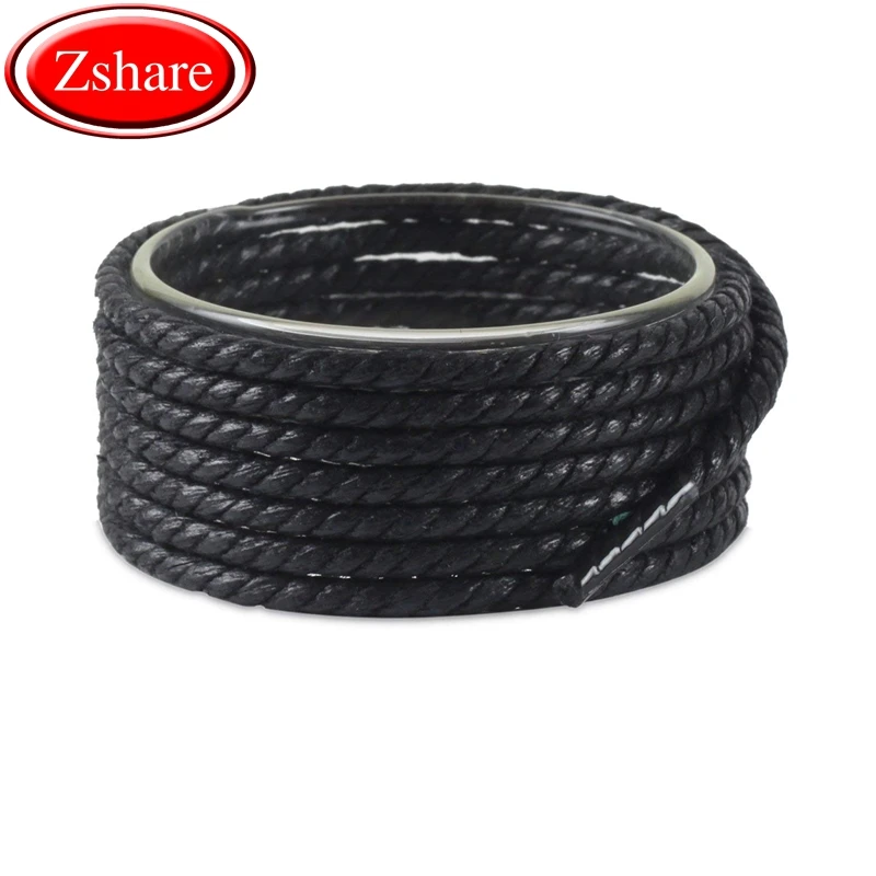 

High quality round shoelace waterproof shoelaces leather skinny martin boots leather shoelace Yellow Brown Black120CM P-1