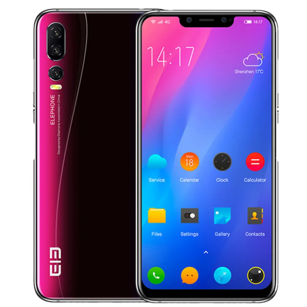 

EU Union Version ELEPHONE A5 4GB RAM 64GB ROM Helio P60 MTK6771 2.0GHz Octa Core 6.18 Inch Screen Android 8.1 4G LTE Smartphone