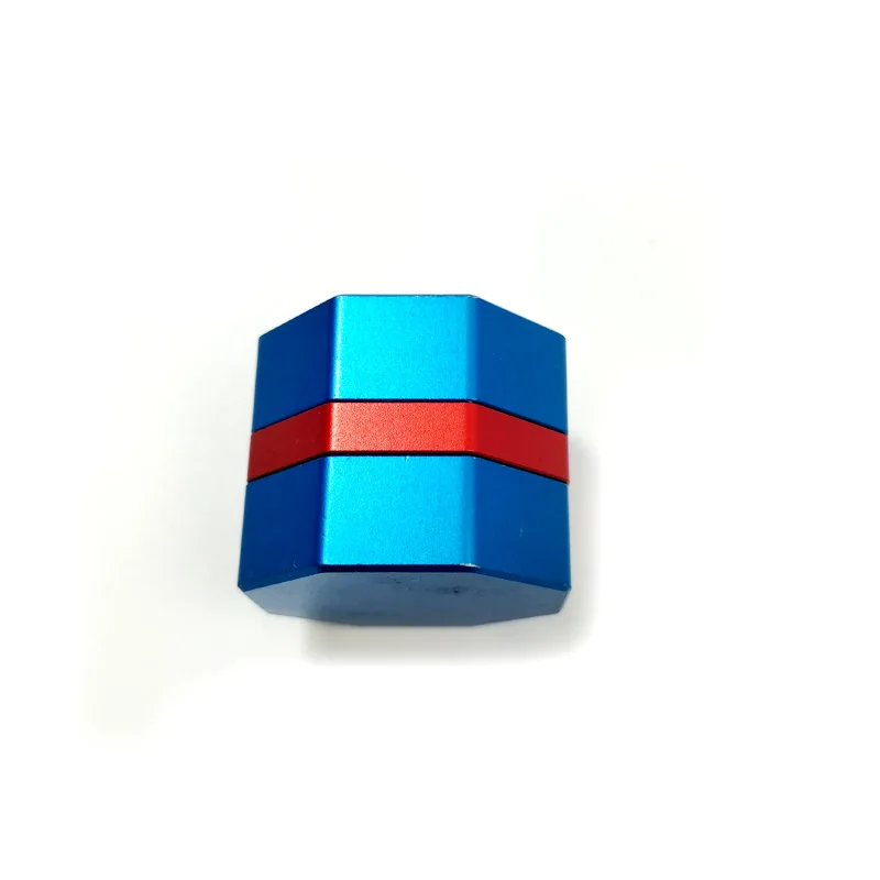 blue with red