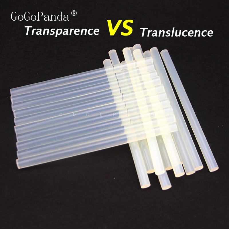 (10PCS/Lot) Non-Toxic Transparent 11mm X190mm Hot Melt Glue Sticks for DIY