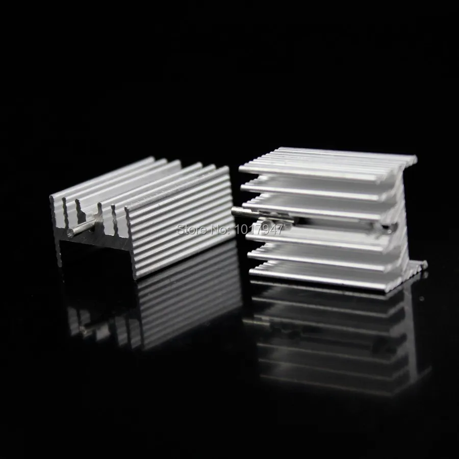 

100 Pieces LOT 21x15x11mm IC Heatsink Triode Radiator TO-220 TO220 Integrated Circuit Heat Sink