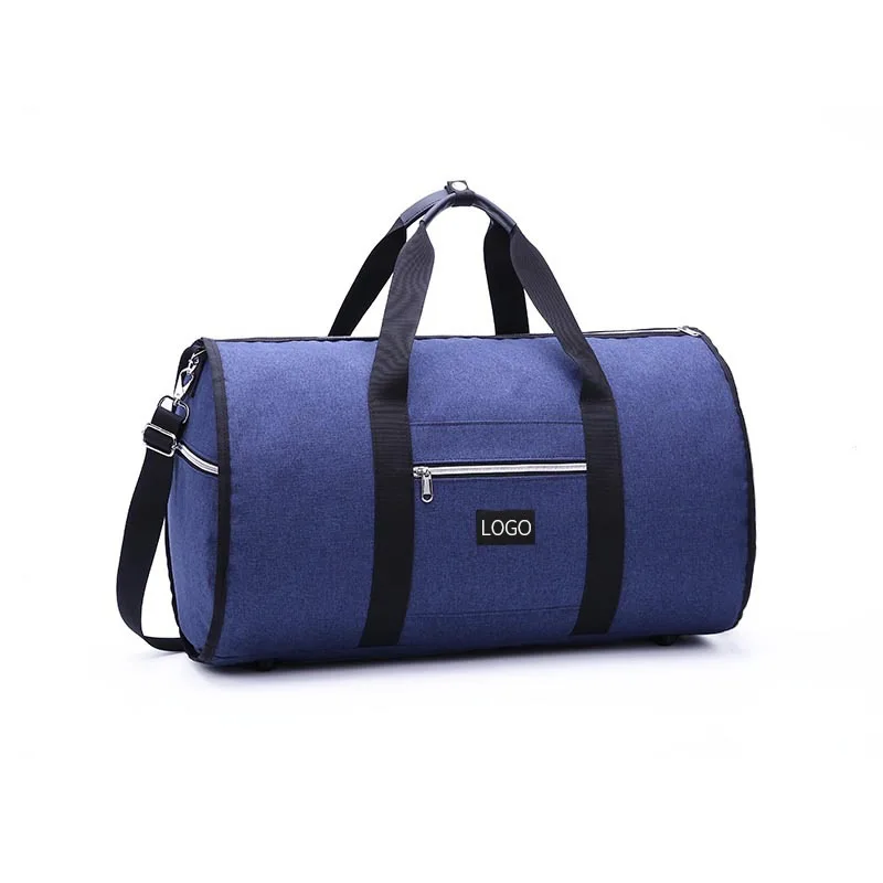 Большая вместительная Складная Водонепроницаемая сумка для путешествий, многофункциональная сумка, сумка для хранения одежды, сумка для путешествий, мужская рубашка, органайзер для костюма - Цвет: blue