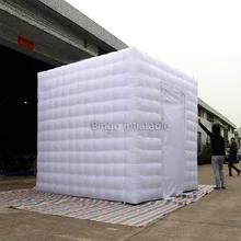 Белый цвет 3X3X3 м надувная фотостудка Подгонянная воздушная фотостудия игрушка палатка