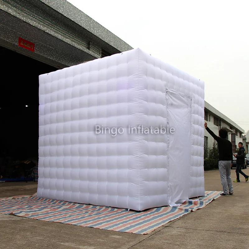  White color 3X3X3 meters inflatable photo booth customized airblown photo booth toy tent