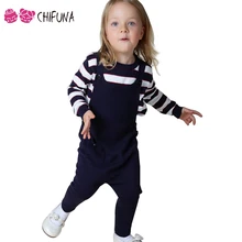 Chifuna Демисезонный Детские комбинезоны Обувь для мальчиков Модная одежда для девочек карман Вязаный комбинезон Новинка года Повседневное детская Комбинезоны для девочек