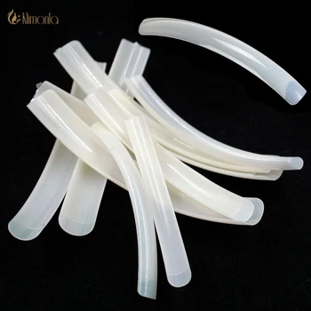 

New 500pcs Natural Color Special Long Salon False Nail Tips French faux ongle Transparent Acrylic Artificial Nail Tips Tools