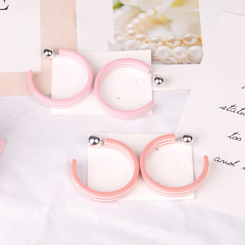 GuanLong Vintage Resin Round Earrings for Women Fashion Jewelry Big Geometric Circle Acrylic Party Large Drop Earring Brincos (2)