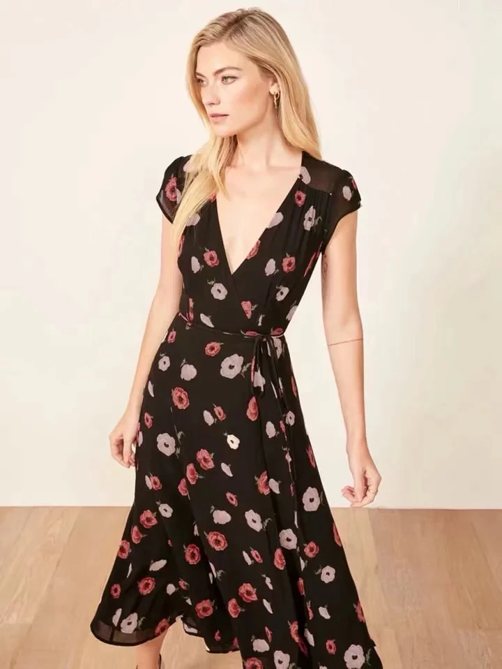 Увядшее Платье Женское vestidos в английском стиле розовое Цветочное платье с v-образным вырезом на шнуровке с v-образным вырезом vestidos de fiesta de noche Макси платье Топ