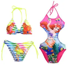 children bikini Infant Baby Girls Swimwear Kids Swimsuit Cartoon Costume Tankini Bathing Suit CA