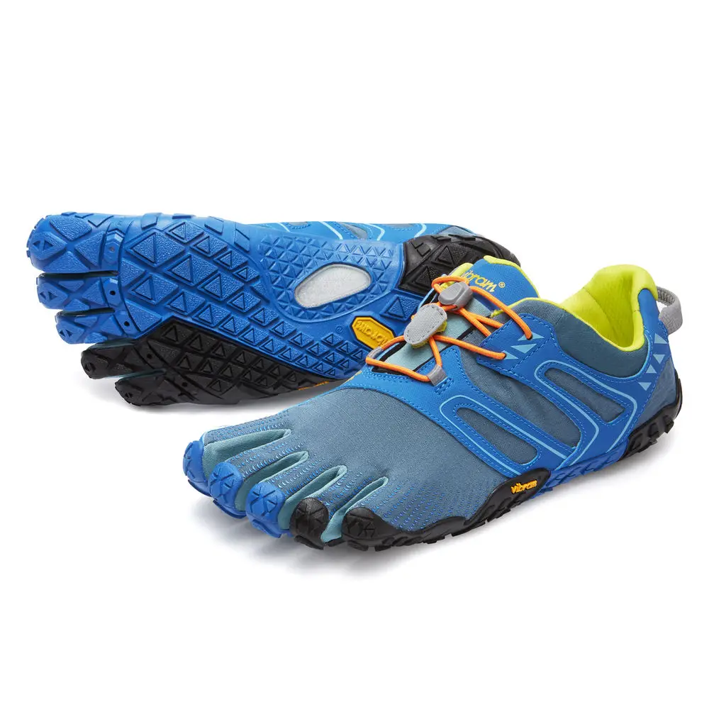 Vibram fivefingers V-TRAIL Лидер продаж дизайн резиновый пять пальцев Открытый нескользящий дышащий светильник вес обуви для мужчин - Цвет: 18M6902Blue