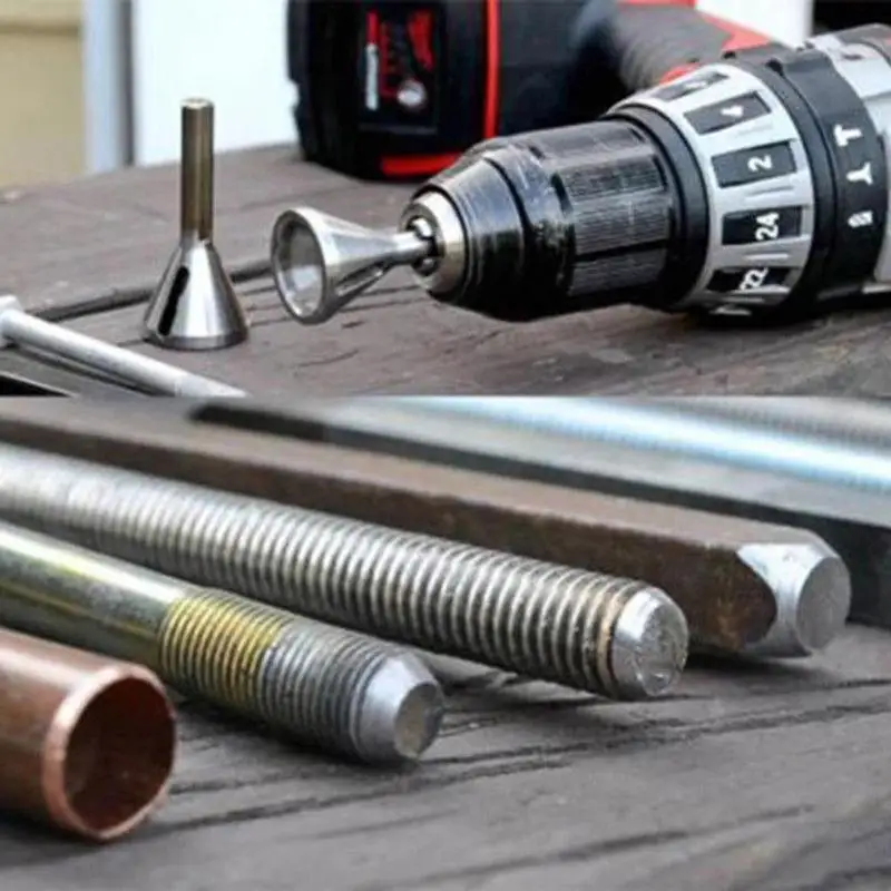 Heliburr Deburring External Chamfer Tool Grinding Angle Remove Burr Tools Repairs Bolts Tightens Nuts Drills Bits Chuck Trimming Heliburr Deburring External Chamfer Tool Grinding Angle Remove Burr Tools Repairs Bolts Tightens Nuts Drills Bits Chuck Trimming