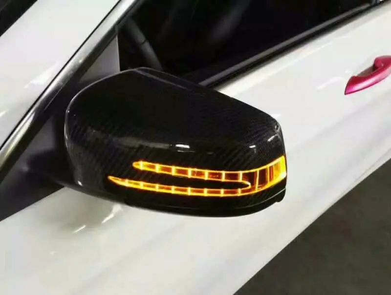 ShinMan углеродного волокна Автомобильное зеркало заднего вида покрытия для Mercedes-Benz A, C, E класс cla CLS W176 A200 180 260 220 чехол с зеркальной поверхностью