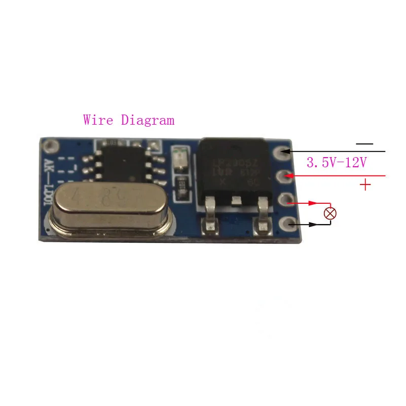 Sleeplion DC 3,5 V 5V 6V 9V 12V беспроводной микропереключатель пульт дистанционного управления 2 приемника передатчик 3,5 V-12 V релейный модуль комплект