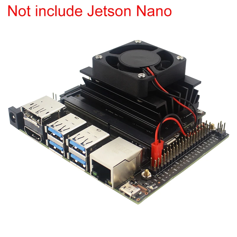 Вентилятор охлаждения для NVIDIA Jetson Nano Developer Kit тихий кулер для процессора радиатор