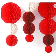 28Gsm бумажные соты ткани шары вечерние украшения