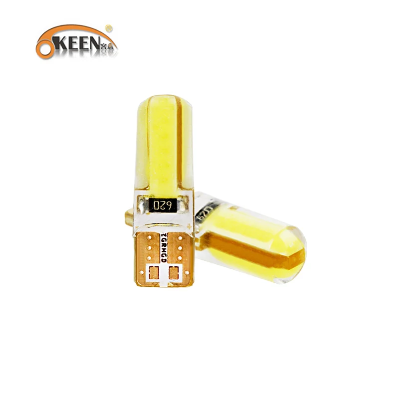 OKEEN 2 шт. T10 W5W 194 168 192 Автомобильная интерьерная Cob габаритная лампа LED зазор света