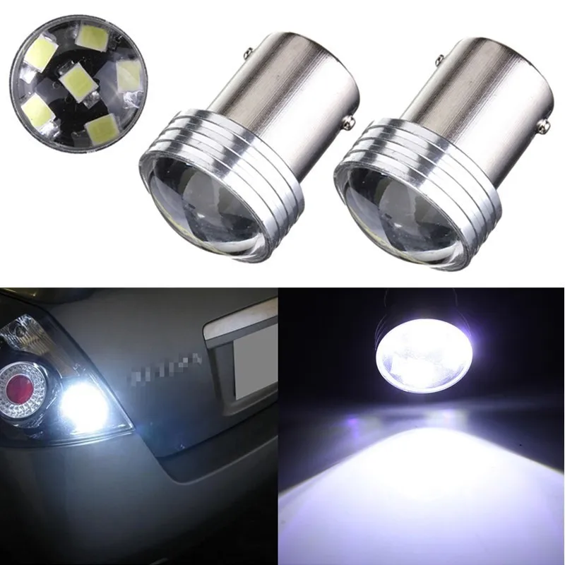 

2PCs Car LED Super Bright 1156 1157 BA15S 2835 6smd Led Turn Parking Signal Lights Brake Tail Lamps Auto Rear Reverse Bulbs
