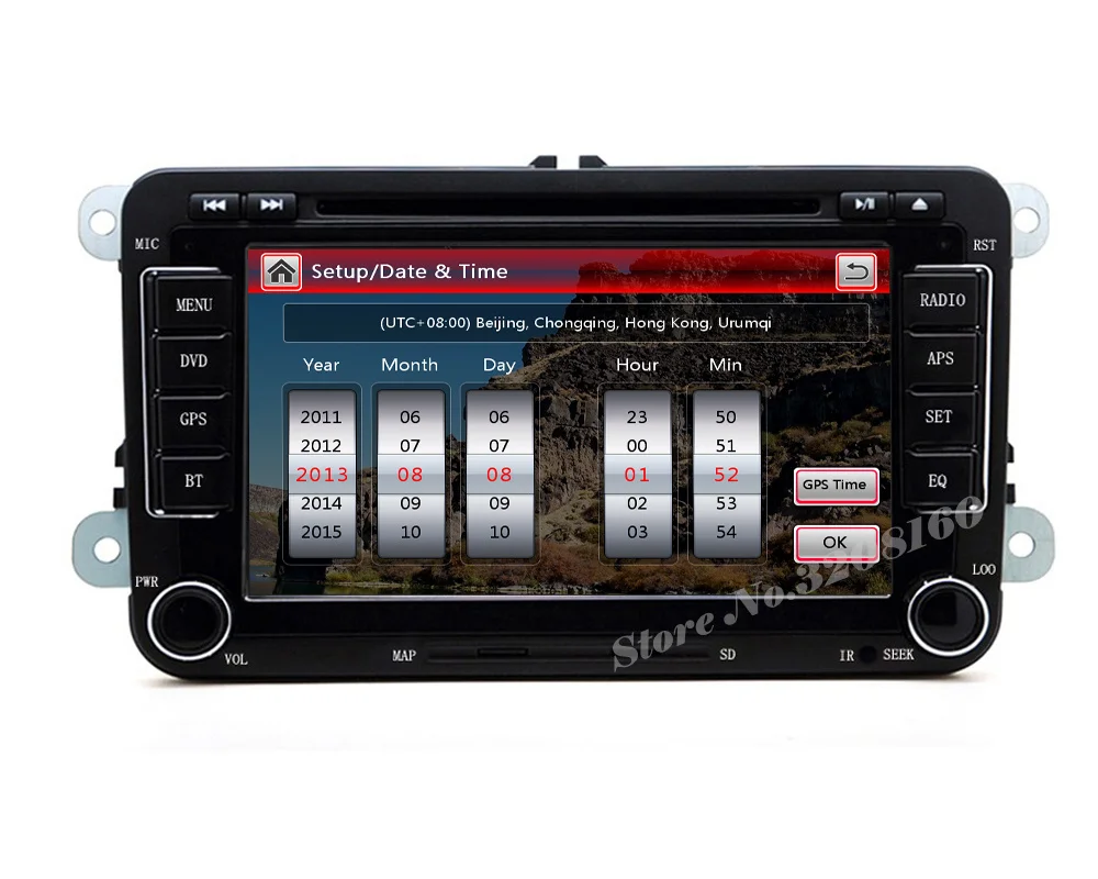 Cheap rns510 2din 7" Car DVD Player for VW JETTA PASSAT/B6/CC GOLF 5/6 POLO Touran Tiguan Caddy SEAT with Radio BT swc GPS free map 10