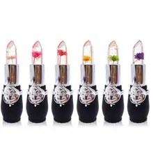 Женская красота 6 шт. гелевая Цветочная помада Волшебная Цветочная помада изменение температуры Сексуальная длительная цветная Помада Макияж 2M0109