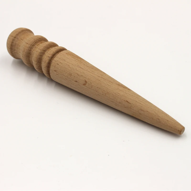 Leathercraft-Outils-Bord-Slicker-Ronde-Bois-Multi-Taille-En-Cuir-En-Cuir-Brunissoir-Coupe-poli-En