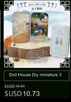 Doll House Diy miniature Wooden Puzzle Dollhouse miniaturas Furniture Toy House Doll For Birthday Gift Box Theatre Trilogy