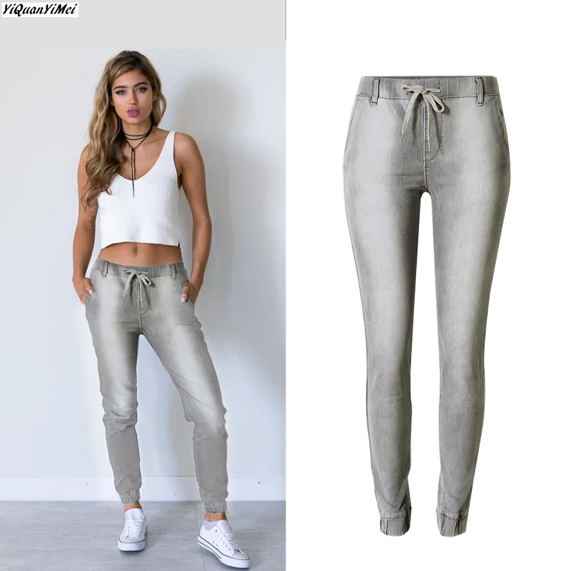 gray jean pants