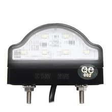 Buy Universal 12/24V License Plate Lights for Trailer Truck  Waterproof Number Plate LED Lamp Bulbs Auto Signal Light Free Shipping