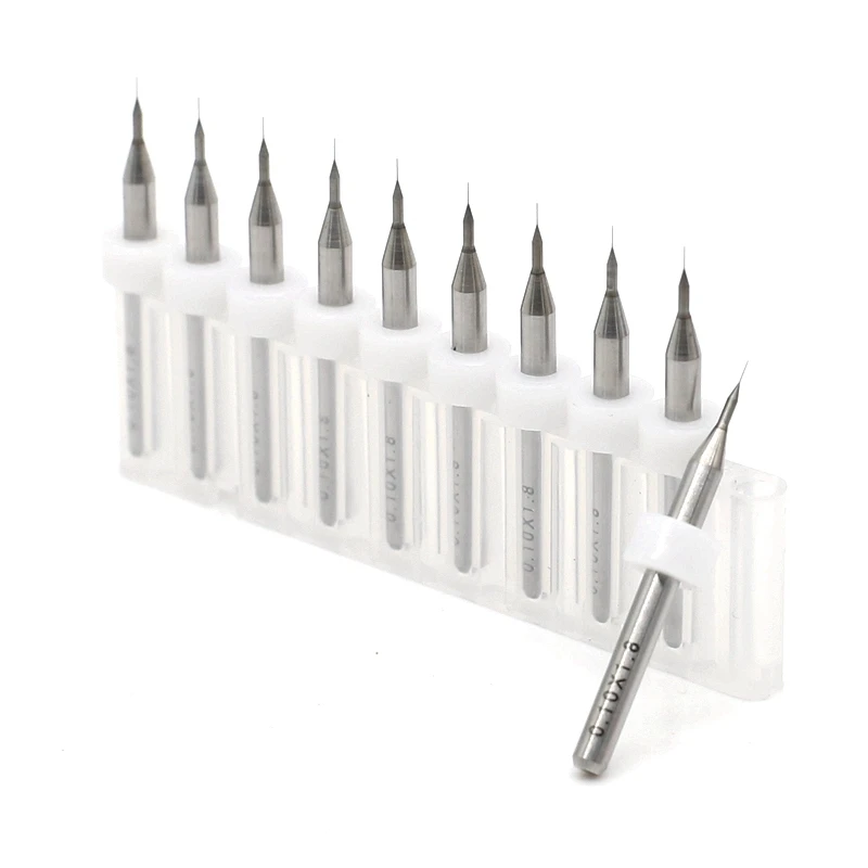 0 1 мм 15 10 шт./компл. вольфрамовый Карбид Dremel PCB Drill Set Electric Metal Router инструменты для