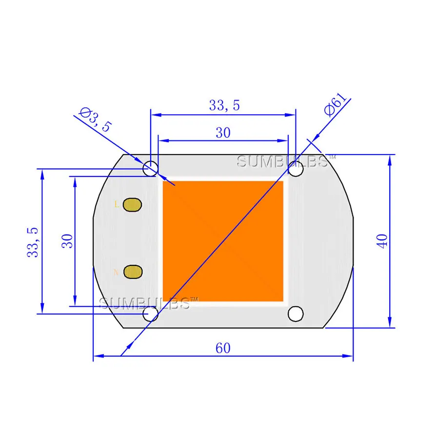 Levou Crescer Luzes completo de entrada 110 v Watt : 20w, 30w, 50w