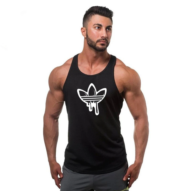 Fashion Hot Men Bodybuilding Tank Tops Gyms Clothing Stringer Singlets