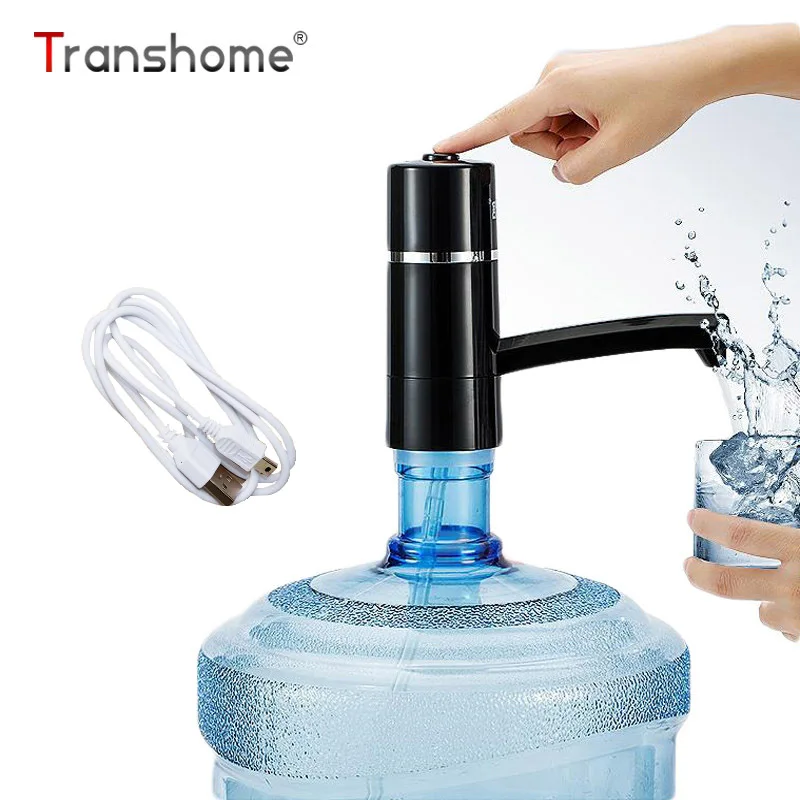 Transhome водяной насос для бутылки электрическая зарядка ведро водяной насос всасывающий автоматический диспенсер воды вода Чай фонтан кран