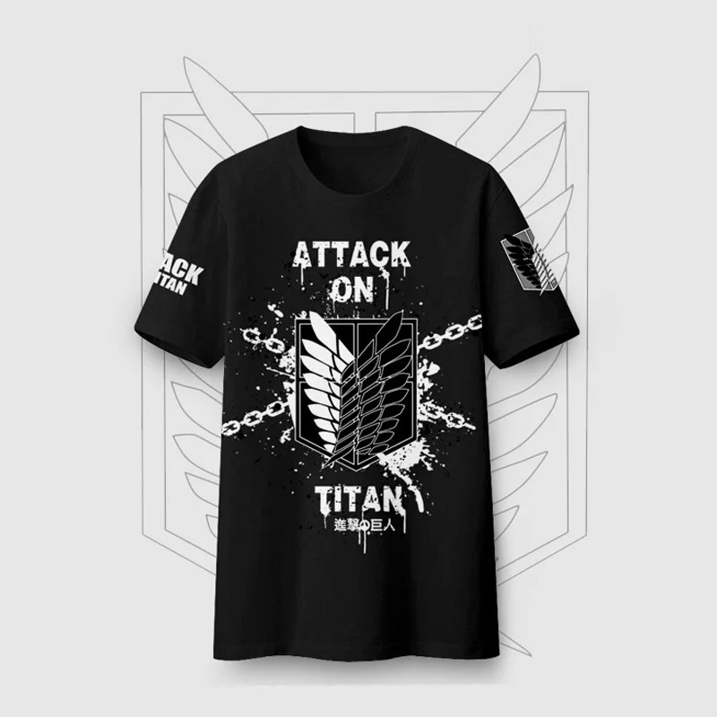 New Summer T Shirt Attack on Titan T shirt Anime Shingeki ...