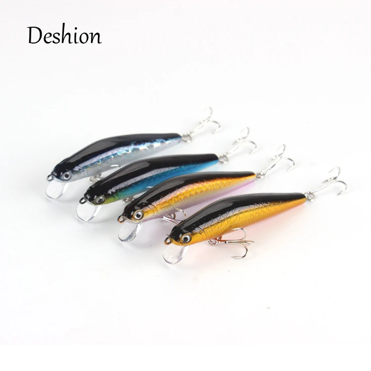 

Deshion artificiali pesca 1PC 7.5cm 6g Slow Sinking Minnow Fishing Lure Fishing Wobblers Artificial Bait Fake Lures